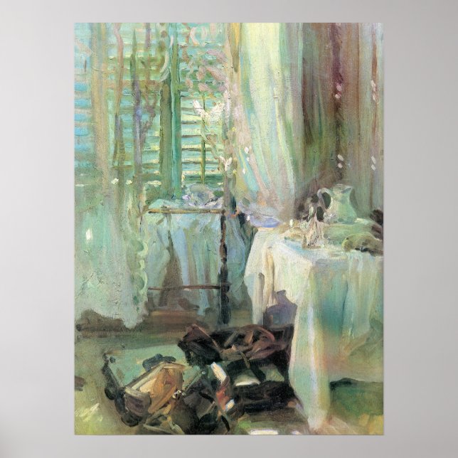 Hotel Room av John Singer Sargent Poster (Framsidan)