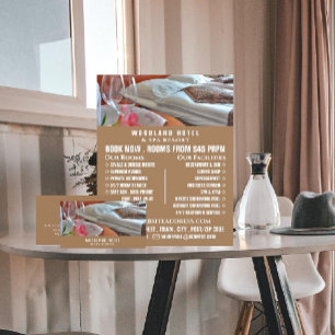 Hotel Room, Hotel Accomodation Reklamation Flyer