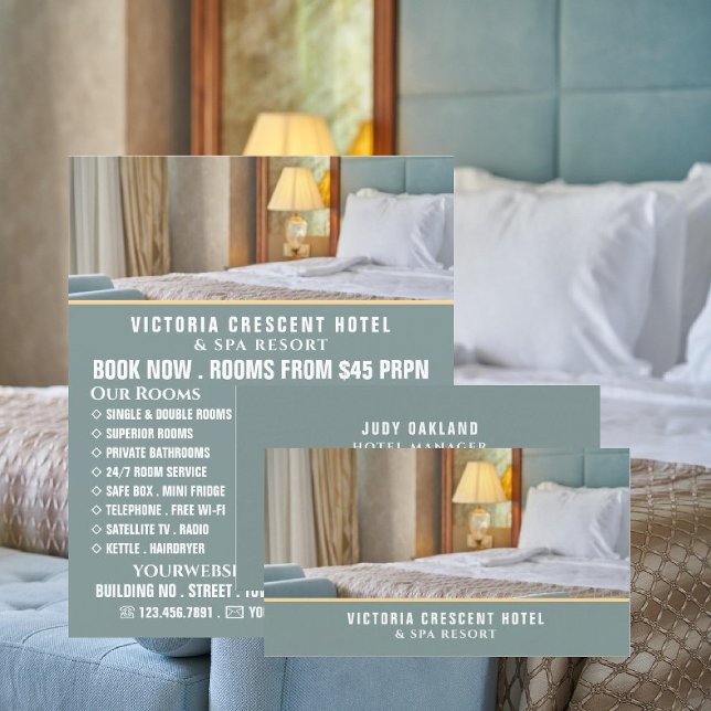 Hotel Room, Hotel Accomodation Reklamation Flyer (Skapare uppladdad)