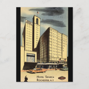 Hotel Seneca, Rochester NY Vintage Vykort