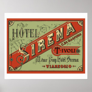 Hotel Sirena (Tivoli - Italien) Poster