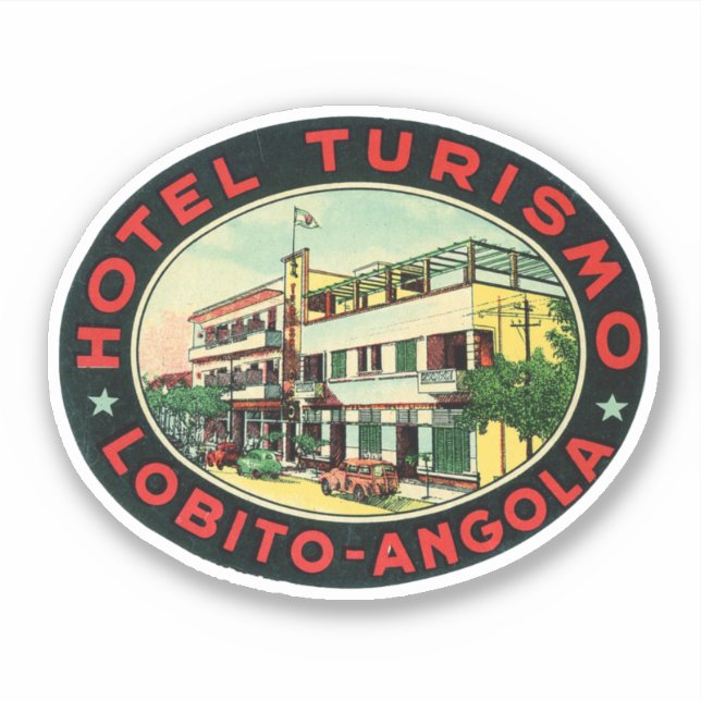 Hotel Turismo Lobito Angola Klistermärken (Framsida)