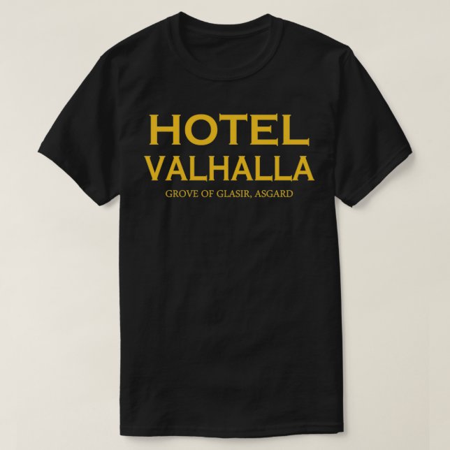 Hotel Valhalla T Shirt (Design framsida)