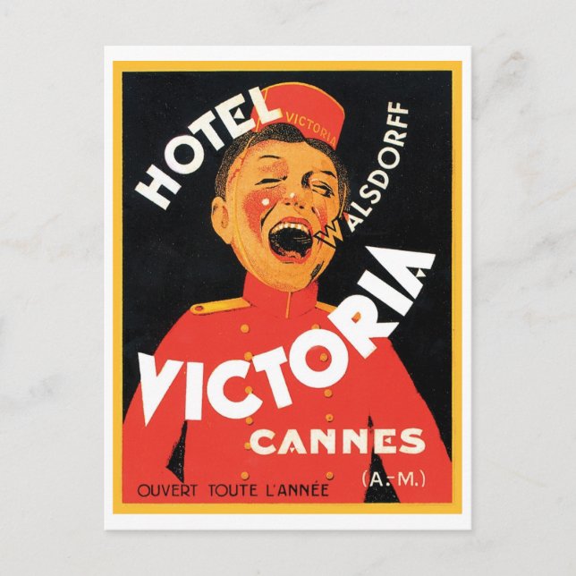 Hotel Victoria Cannes Vykort (Framsida)