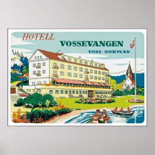 Hotel Vossevangen Norge Poster
