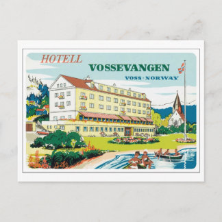 Hotel Vossevangen, Voss Norge Vykort