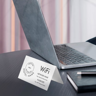 Hotel WiFi-information för gästLogotyp i Färg Kort