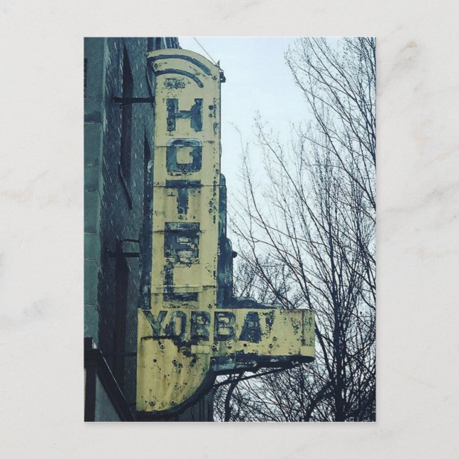 Hotel Yorba-vykort, mexikanskt eget identitetskort Vykort (Framsida)