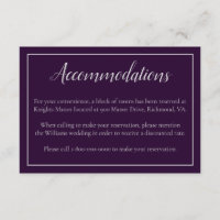 Hotell Bröllop Lila och Silver