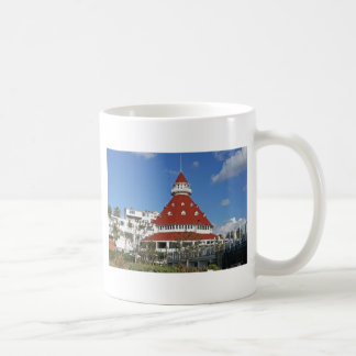 Hotell Del Coronado från strand Kaffemugg