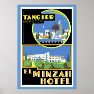 Hotell för El Minzah, Tangiers Poster