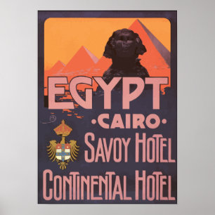 Hotell för hotell för egyptenCairo Savoy Poster