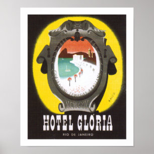 Hotell Gloria Rio de Janeiro (vit) Poster