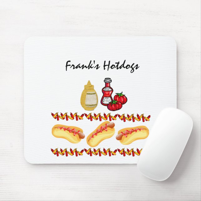 Hotell Ketchup Mustard Food Mouse Pad! Musmatta (Med mus)