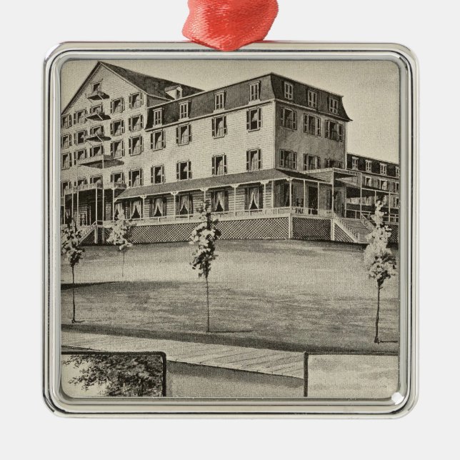 Hotell Lookoff, sockerbacke, NH Julgransprydnad Metall (Framsidan)