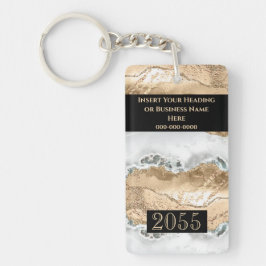 Hotell- och hotellrum - agate geode marble DIY Nyckelring