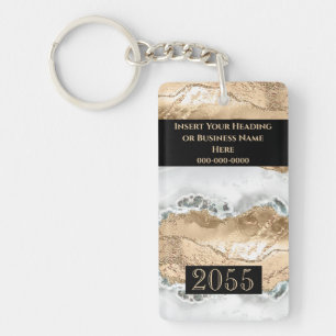 Hotell- och hotellrum - agate geode marble DIY Nyckelring