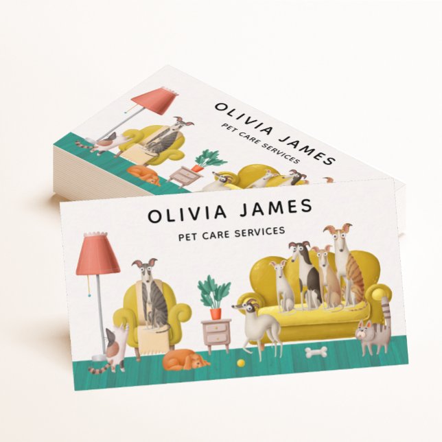 Hotell och hund i hund visitkort (Skapare uppladdad)