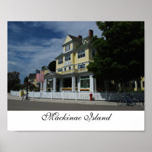Hotell på Mackinac ötryck Poster