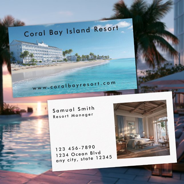 Hotell/Resort vid havet Visitkort (Skapare uppladdad)