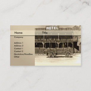hotell \ säng - och - frukost \ vandrarhem visitkort