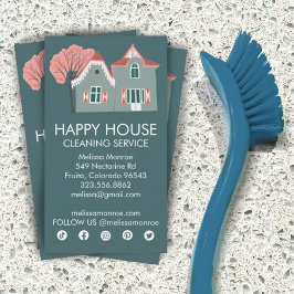 Hotell Städning Social-ikoner för hemtjänster Visitkort