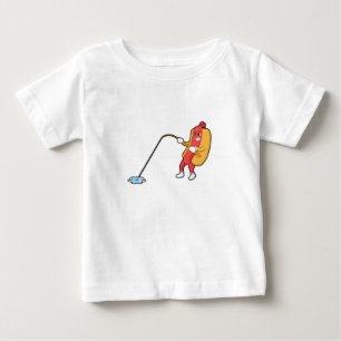 Hotell vid fiske med fiskstav t shirt