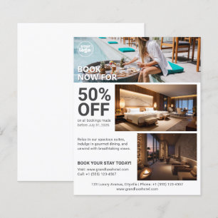 Hotellbokning Minimal Modern Ren Reklammaterial