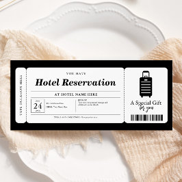 Hotellbokning Staycation Presentkort Certifikat Inbjudningar