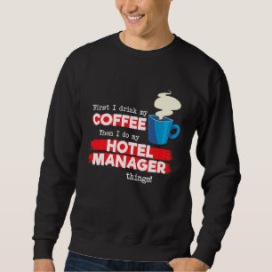 Hotellchef & Kaffeuppskattande talesätt Lång Ärmad Tröja