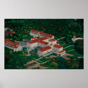 Hotellet Del Monte från airDelen Monte, CA Poster