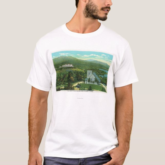 Hotellet för Mt Washington, det Stickney kapell T-shirt (Framsida)
