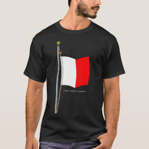 Hotellet har jag ett pilot- ombord. Signalera Tee Shirt
