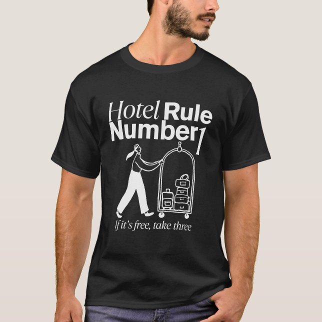 Hotellregel T Shirt (Framsida)