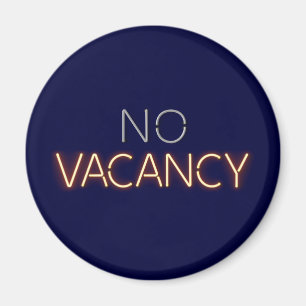 Hotellsjuka Ingen vakans Neon Ljus Magnet