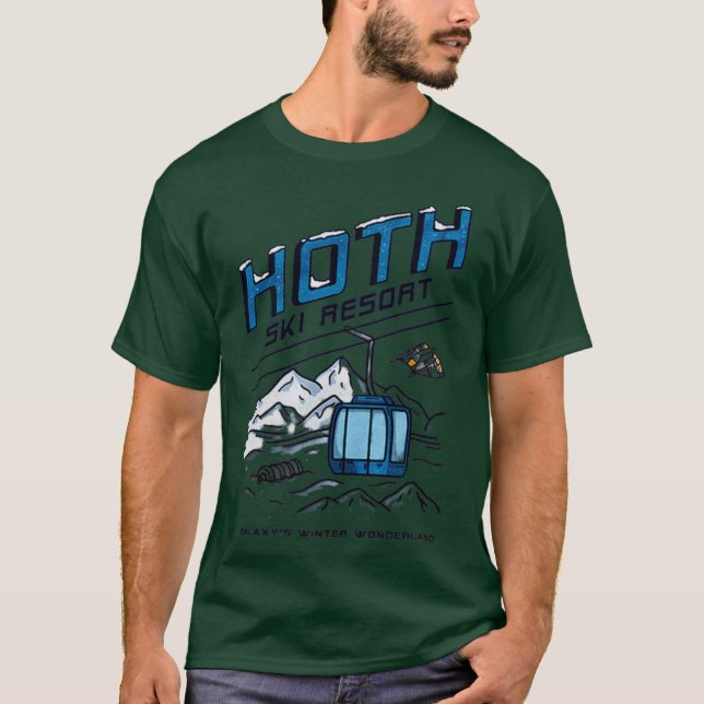 Hoth Ski Resort Funny T Shirt (Framsida)