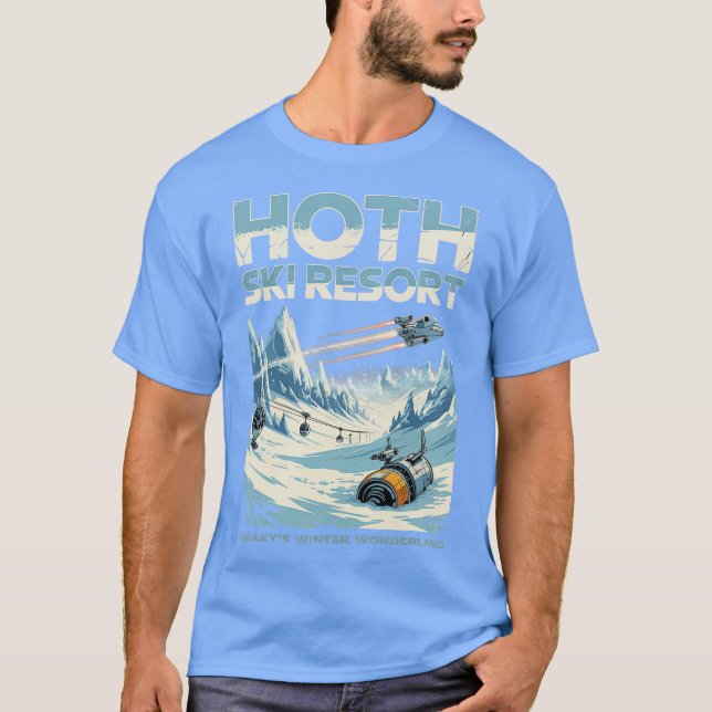 Hoth Ski Resort T Shirt (Framsida)