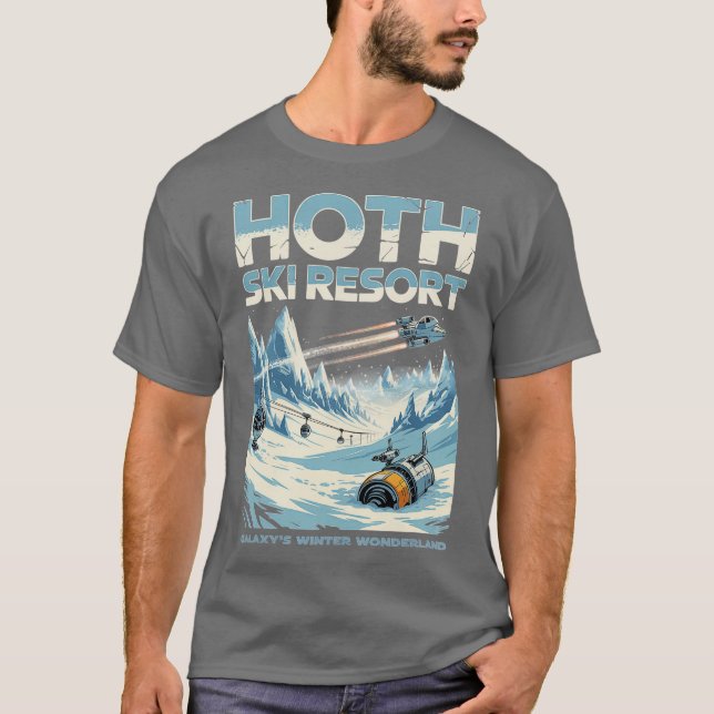 Hoth Ski Resort T Shirt (Framsida)