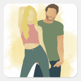 Hothouse Flower - AC Fyrkantigt Klistermärke