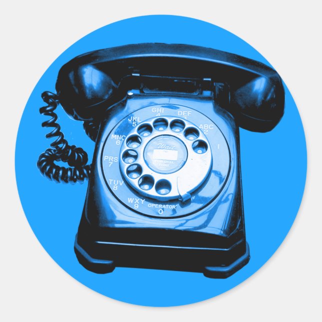 Hotline Blue Runt Klistermärke (Framsida)