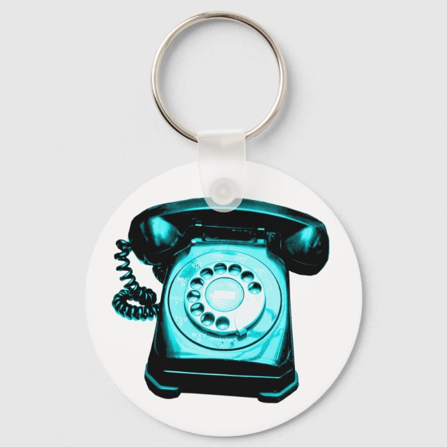 Hotline Cyan Nyckelring (Framsida)