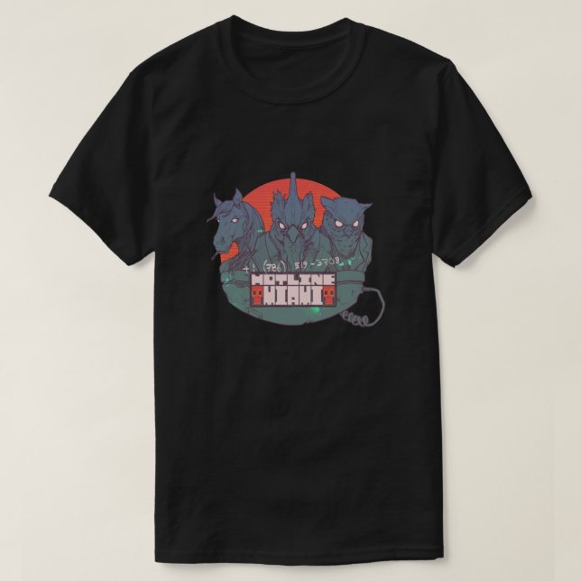 HOTLINE MIAMI Classic T Shirt (Design framsida)