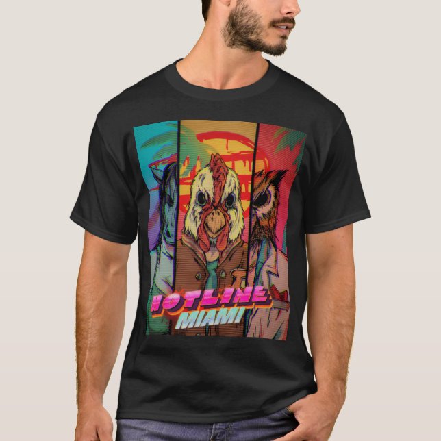 Hotline Miami T Shirt (Framsida)