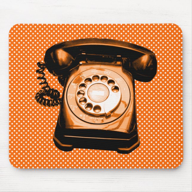 Hotline - Orange Net Mönster Musmatta (Framsidan)