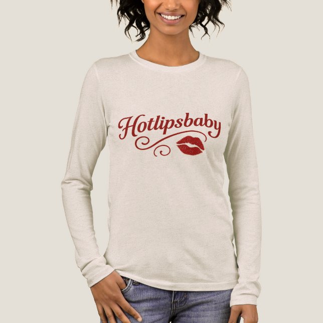 Hotlipsbaby Vintage Glamour T-Shirt – (Framsida)
