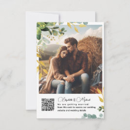 HOTO-information QR Osa Gift-registerboende Kort