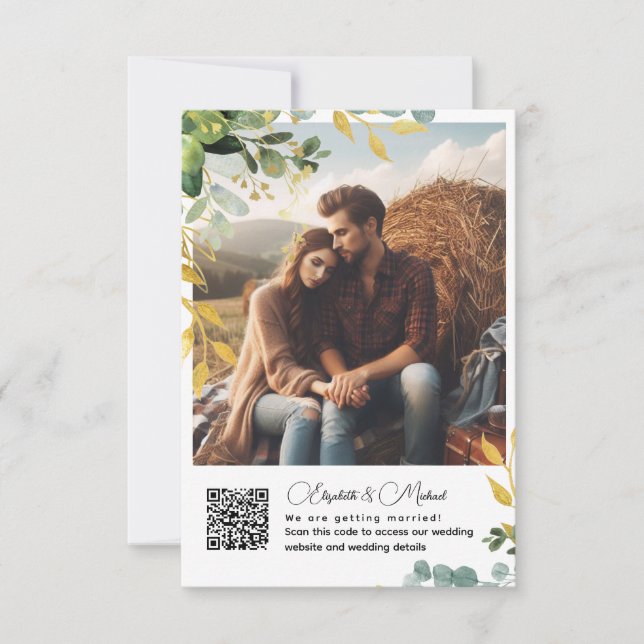 HOTO-information QR Osa Gift-registerboende Kort (Framsida)