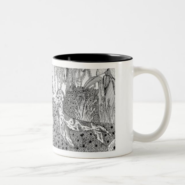 HotOO Carahil i dungekaffemugg Två-Tonad Mugg (Höger)