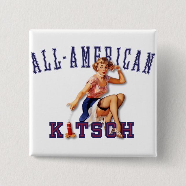 Hötorgskonsten Bitsch: All-Amerikan hötorgskonst Knapp (Framsida)