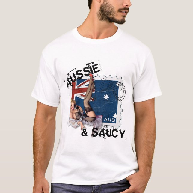 Hötorgskonsten Bitsch: Aussie & näsvis T Shirt (Framsida)